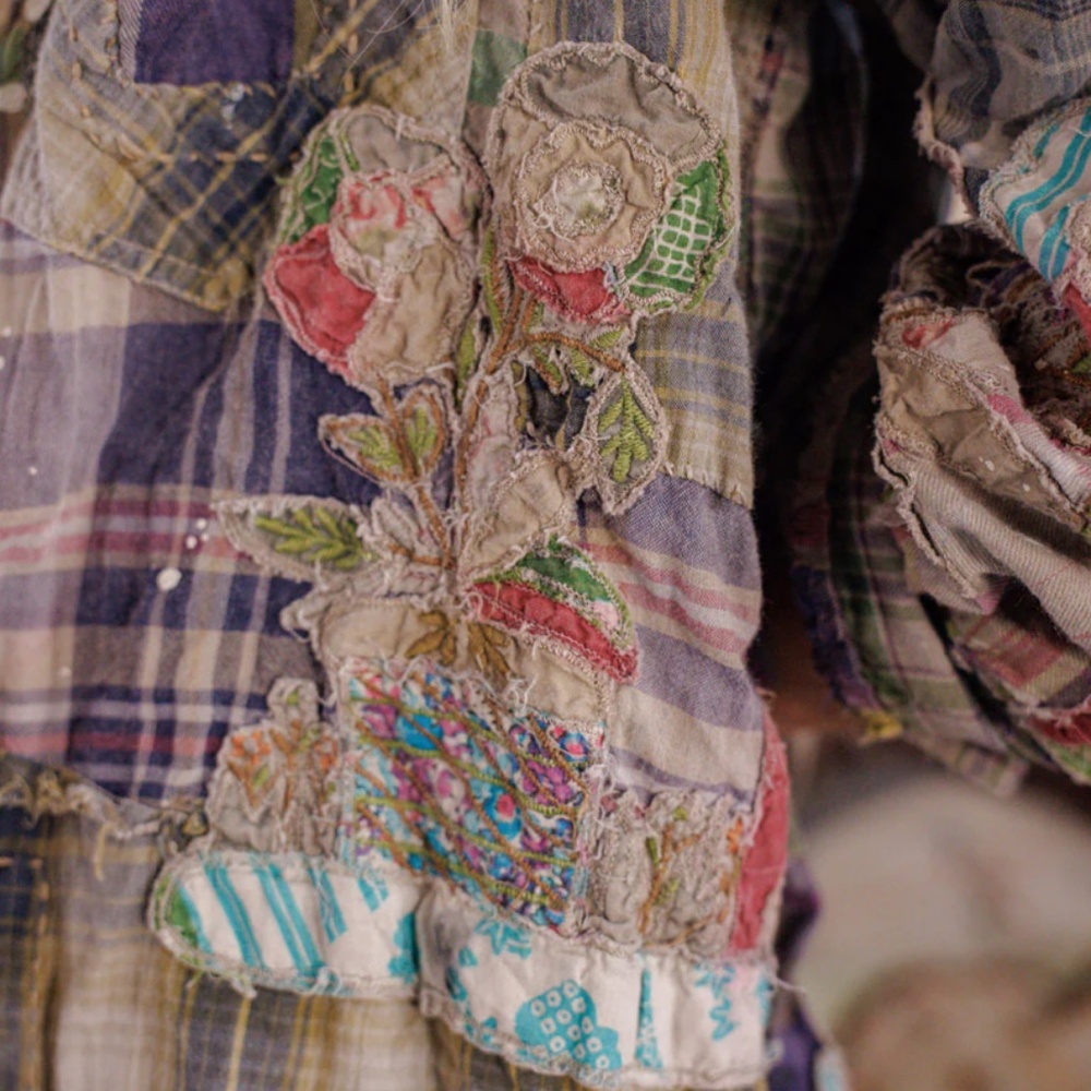 Magnolia Pearl Multicolor Patchwork Button up NWT… - image 2